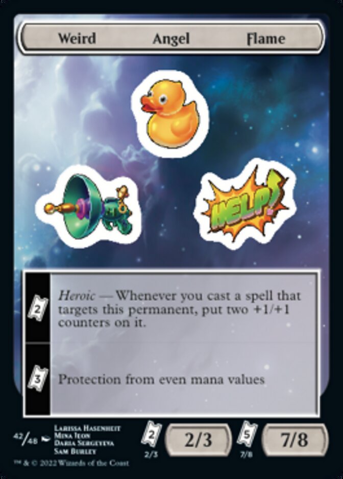 Weird Angel Flame [Unfinity Stickers] | Yard's Games Ltd