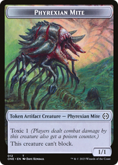 Poison Counter // Phyrexian Mite Double-Sided Token [Phyrexia: All Will Be One Tokens] | Yard's Games Ltd