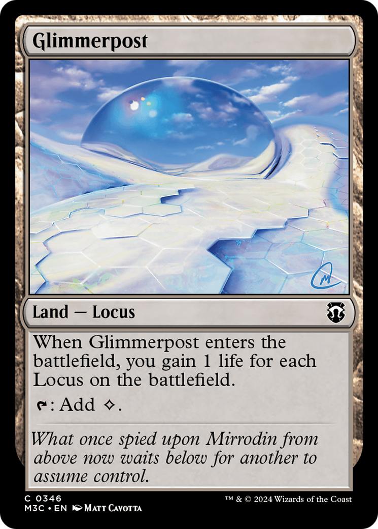 Glimmerpost (Ripple Foil) [Modern Horizons 3 Commander] | Yard's Games Ltd