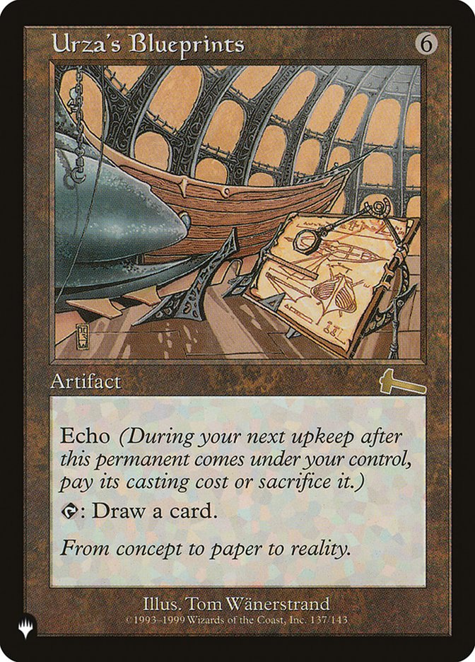 Urza's Blueprints [The List] | Yard's Games Ltd