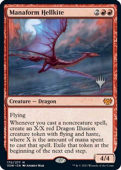 Manaform Hellkite (Promo Pack) [Innistrad: Crimson Vow Promos] | Yard's Games Ltd