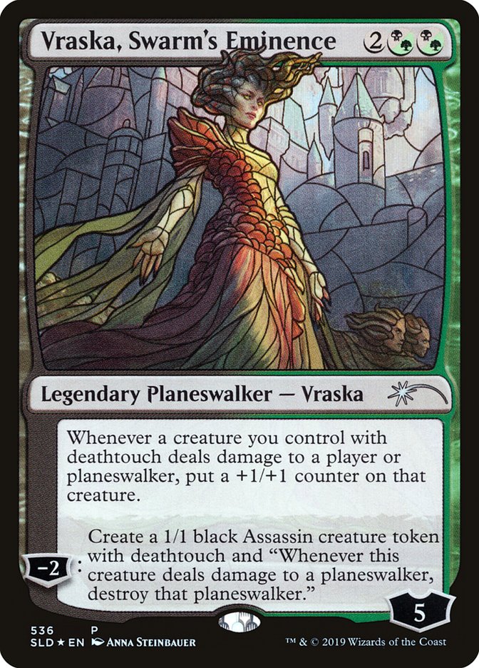 Vraska, Swarm's Eminence (Stained Glass) [Secret Lair Drop Promos] | Yard's Games Ltd