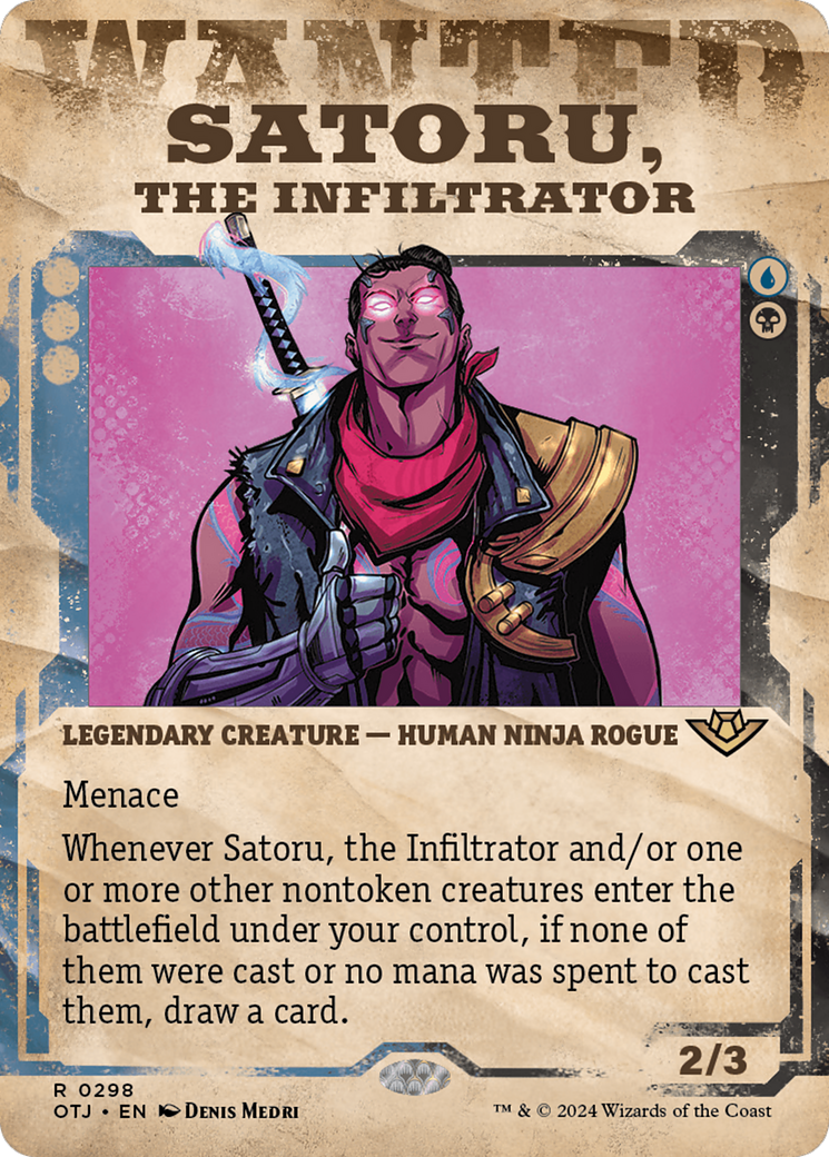 Satoru, the Infiltrator (Showcase) [Outlaws of Thunder Junction] | Yard's Games Ltd