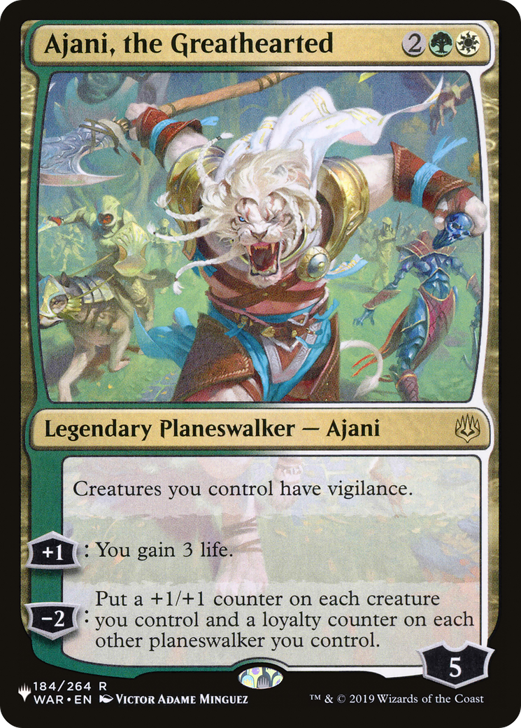 Ajani, the Greathearted [The List Reprints] | Yard's Games Ltd