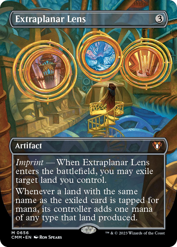 Extraplanar Lens (Borderless Alternate Art) [Commander Masters] | Yard's Games Ltd