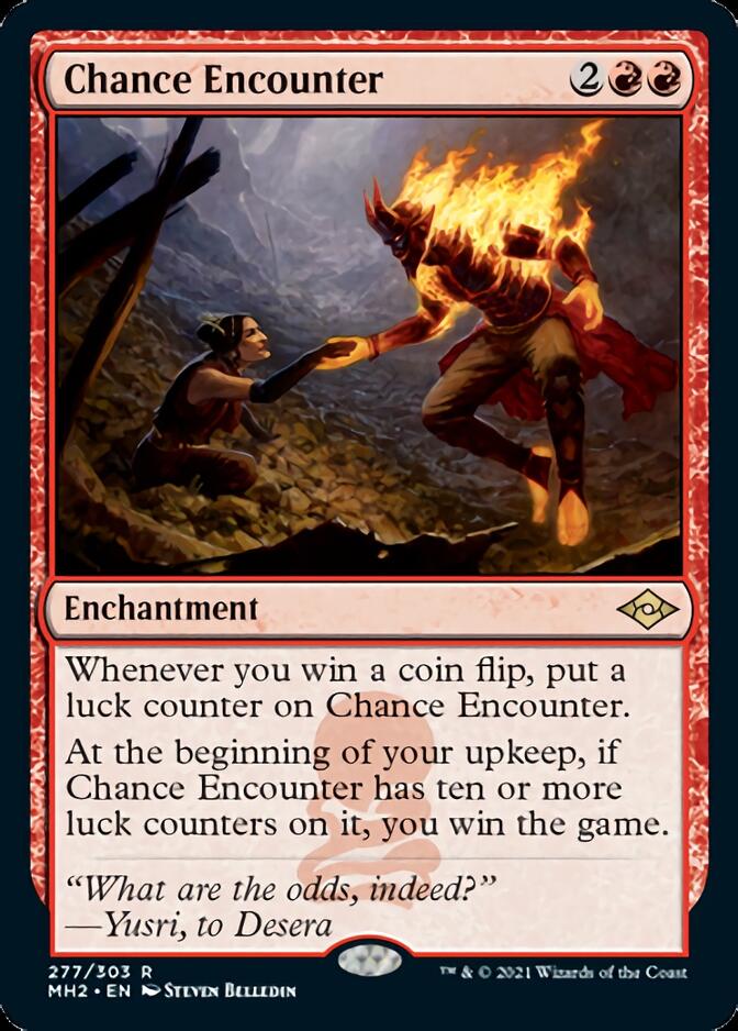 Chance Encounter (Foil Etched) [Modern Horizons] | Yard's Games Ltd