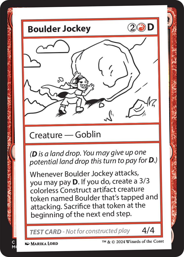 Boulder Jockey [Mystery Booster 2 Playtest Cards] | Yard's Games Ltd