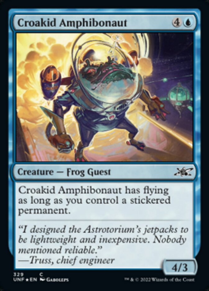 Croakid Amphibonaut (Galaxy Foil) [Unfinity] | Yard's Games Ltd