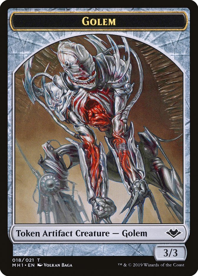 Goblin (010) // Golem (018) Double-Sided Token [Modern Horizons Tokens] | Yard's Games Ltd