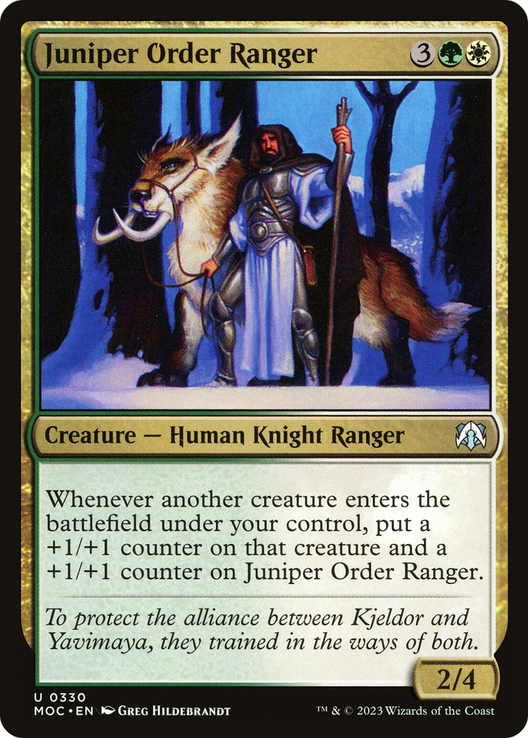 Juniper Order Ranger [March of the Machine Commander] | Yard's Games Ltd