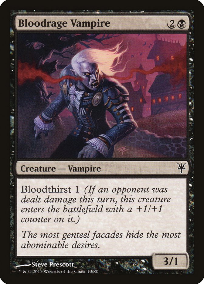 Bloodrage Vampire [Duel Decks: Sorin vs. Tibalt] | Yard's Games Ltd