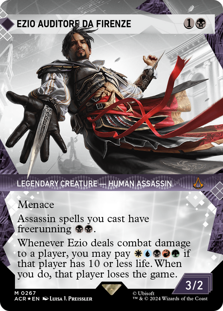 Ezio Auditore da Firenze (Showcase) (Textured Foil) [Assassin's Creed] | Yard's Games Ltd