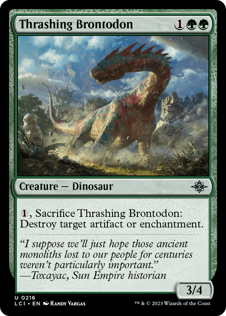 Thrashing Brontodon [The Lost Caverns of Ixalan] | Yard's Games Ltd