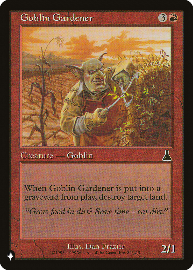 Goblin Gardener [The List] | Yard's Games Ltd