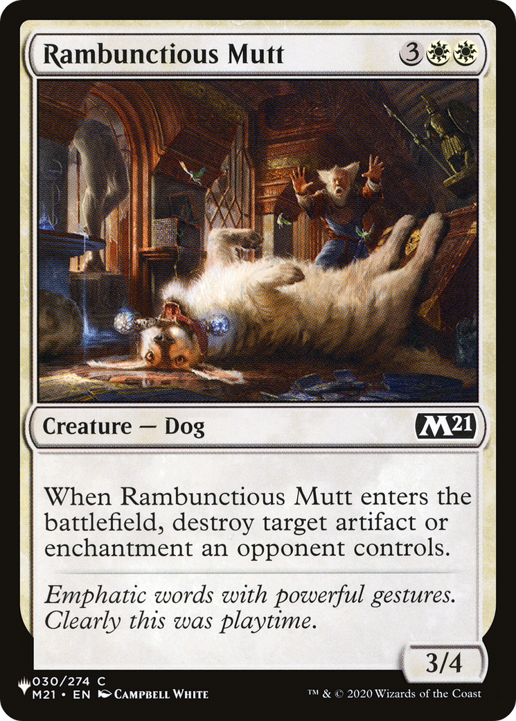 Rambunctious Mutt [The List] | Yard's Games Ltd