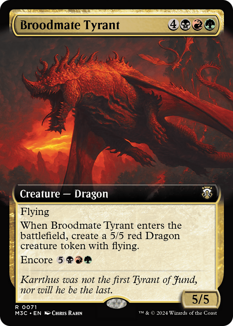 Broodmate Tyrant (Extended Art) [Modern Horizons 3 Commander] | Yard's Games Ltd