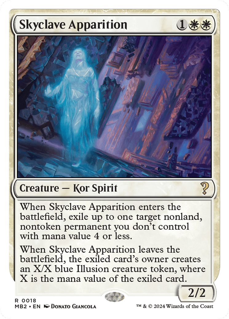 Skyclave Apparition (White Border) [Mystery Booster 2] | Yard's Games Ltd