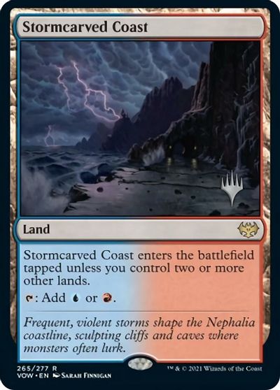 Stormcarved Coast (Promo Pack) [Innistrad: Crimson Vow Promos] | Yard's Games Ltd