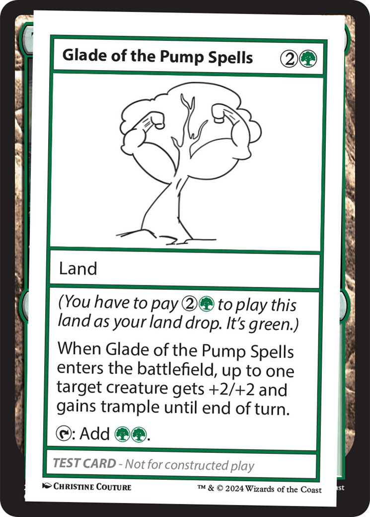 Glade of the Pump Spells [Mystery Booster 2 Playtest Cards] | Yard's Games Ltd