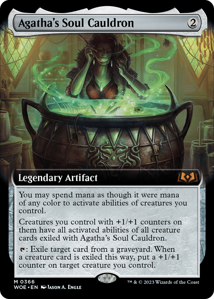 Agatha's Soul Cauldron (Extended Art) [Wilds of Eldraine] | Yard's Games Ltd