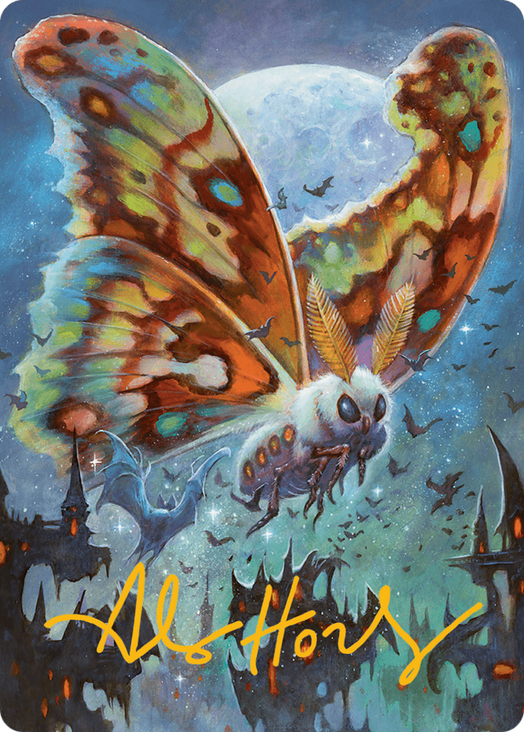 Luminous Broodmoth Art Card (Gold-Stamped Signature) [Bloomburrow Art Series] | Yard's Games Ltd