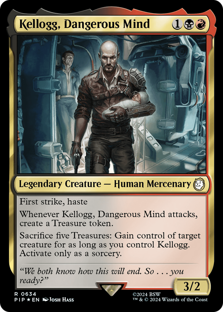 Kellogg, Dangerous Mind (Surge Foil) [Fallout] | Yard's Games Ltd