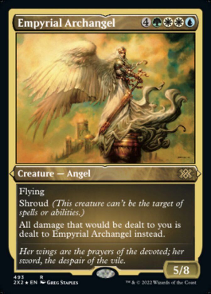 Empyrial Archangel (Foil Etched) [Double Masters 2022] | Yard's Games Ltd