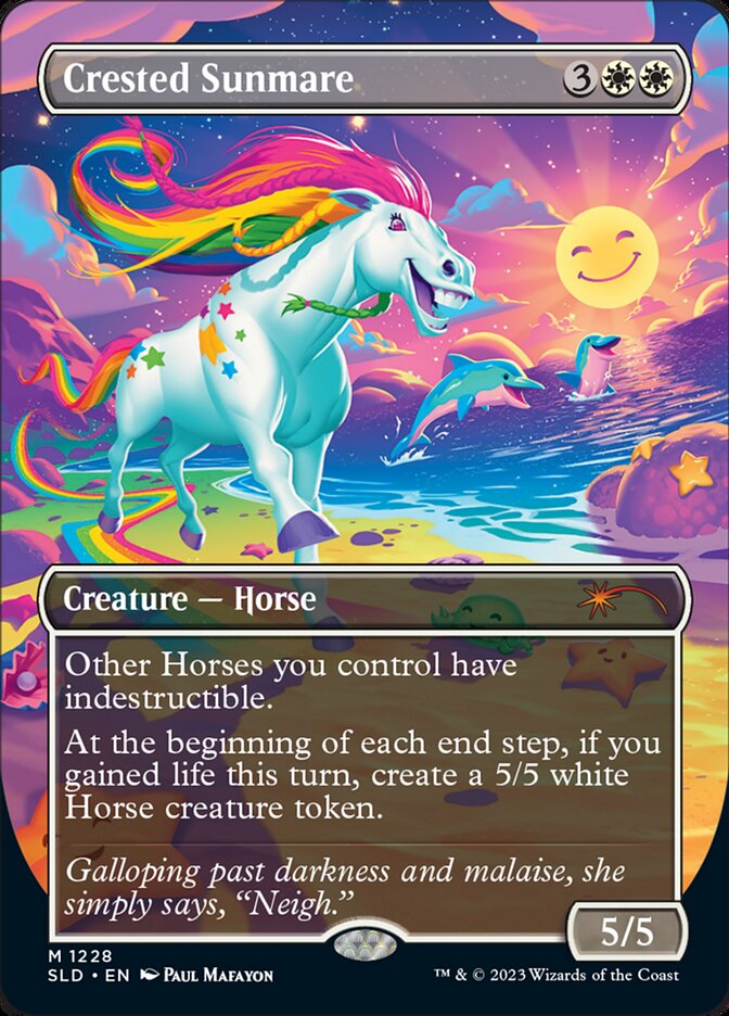 Crested Sunmare (Borderless) [Secret Lair Drop Series] | Yard's Games Ltd