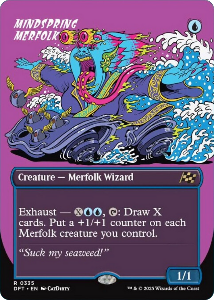 Mindspring Merfolk (Borderless) [Aetherdrift] | Yard's Games Ltd