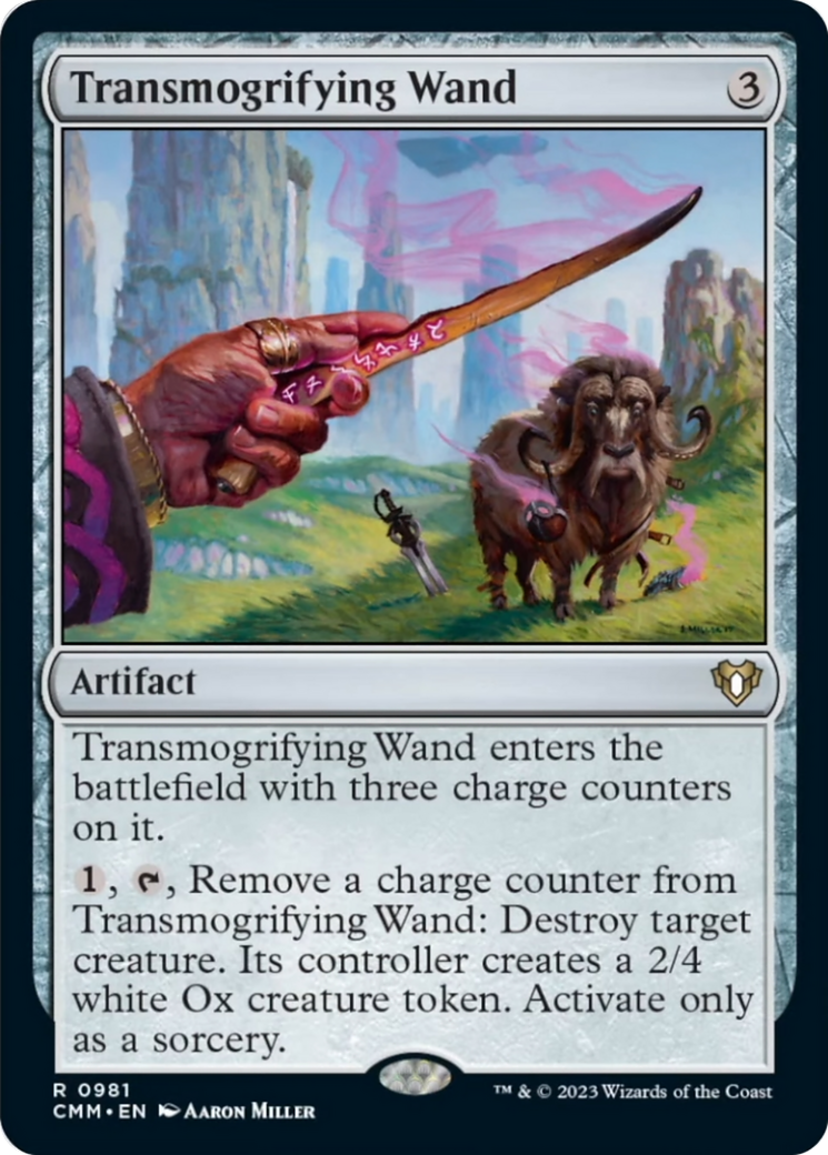 Transmogrifying Wand [Commander Masters] | Yard's Games Ltd