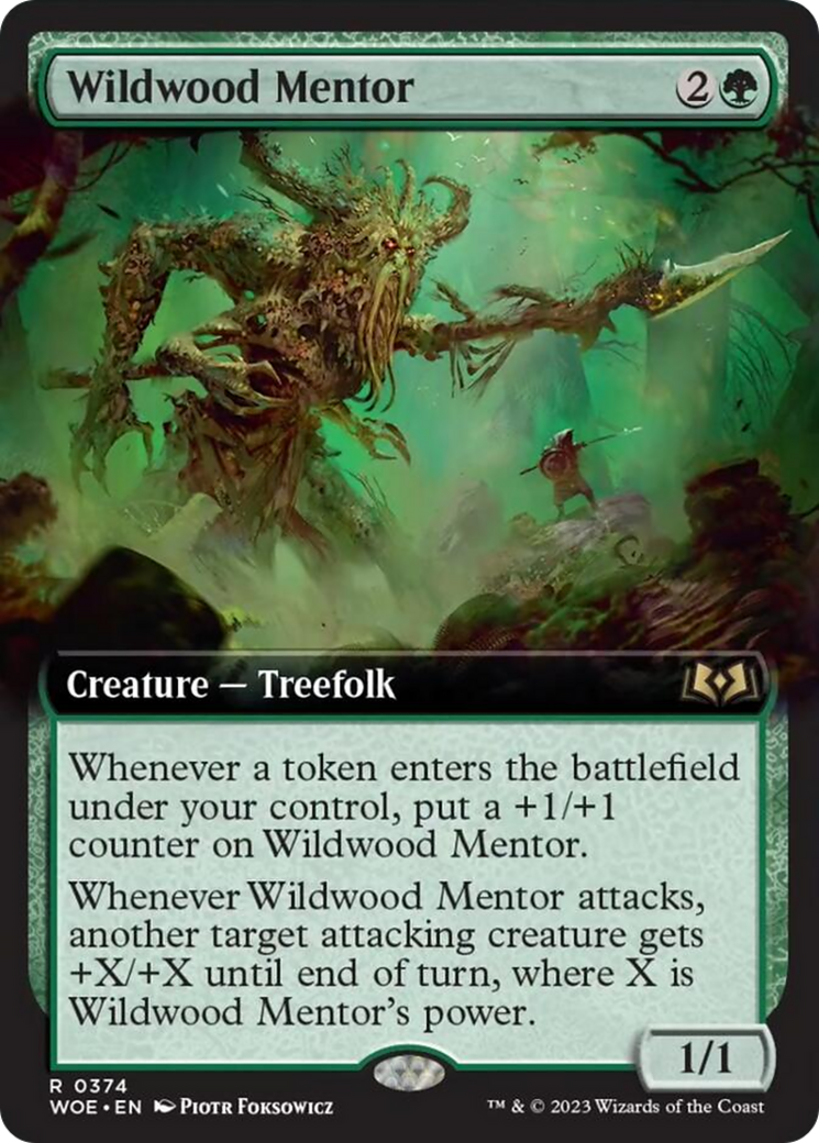 Wildwood Mentor (Extended Art) [Wilds of Eldraine] | Yard's Games Ltd