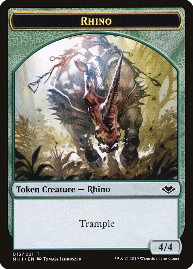 Goblin (010) // Rhino (013) Double-Sided Token [Modern Horizons Tokens] | Yard's Games Ltd