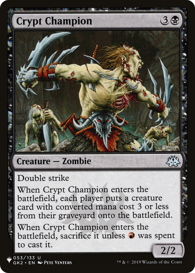 Crypt Champion [The List] | Yard's Games Ltd