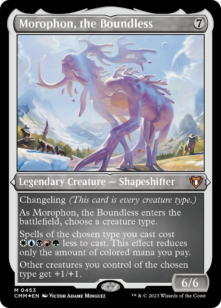 Morophon, the Boundless (Foil Etched) [Commander Masters] | Yard's Games Ltd