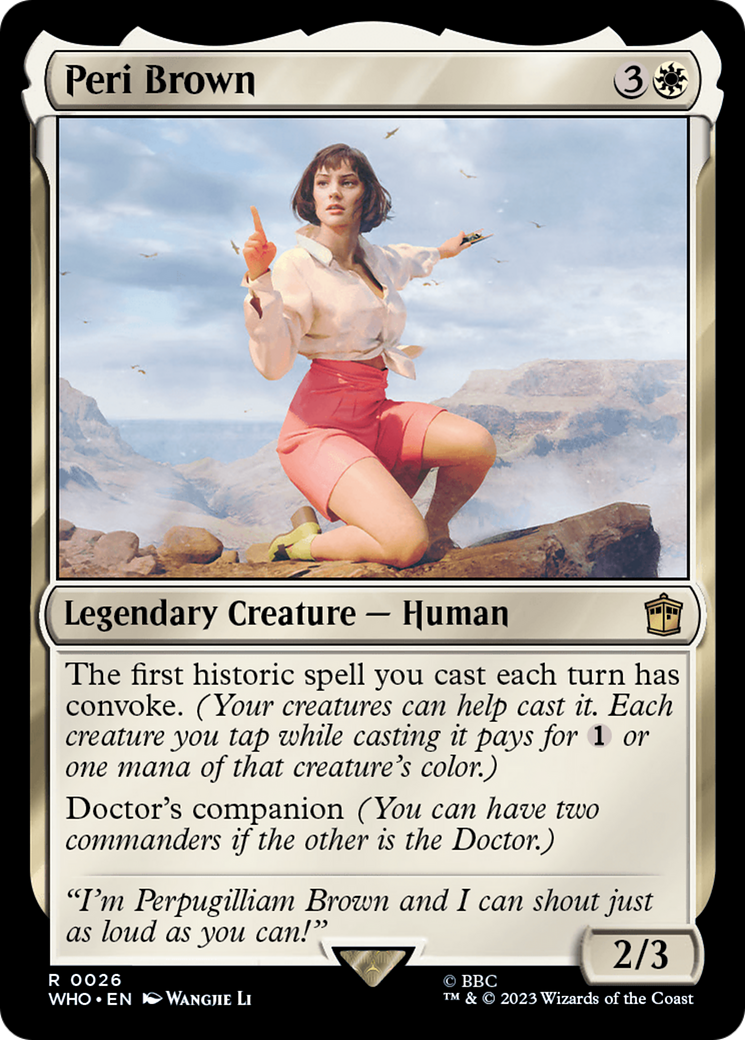 Peri Brown [Doctor Who] | Yard's Games Ltd