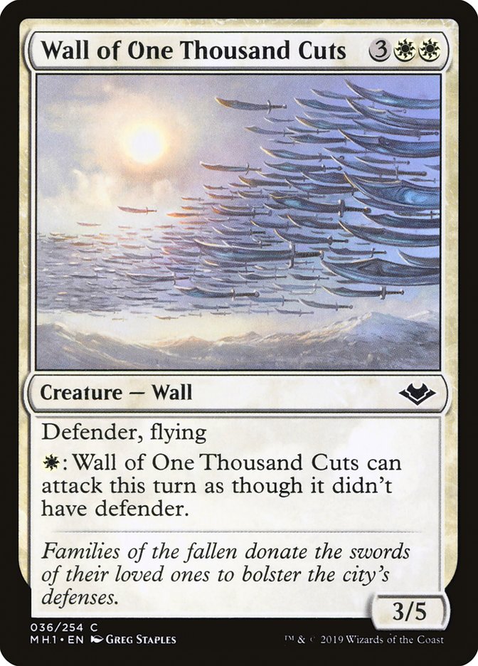 Wall of One Thousand Cuts [Modern Horizons] | Yard's Games Ltd