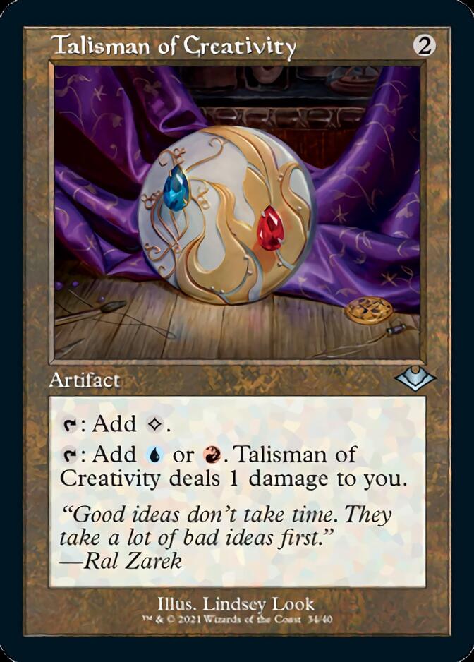 Talisman of Creativity (Retro Foil Etched) [Modern Horizons] | Yard's Games Ltd