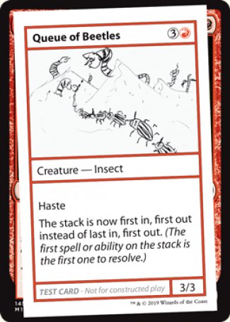 Queue of Beetles (2021 Edition) [Mystery Booster Playtest Cards] | Yard's Games Ltd