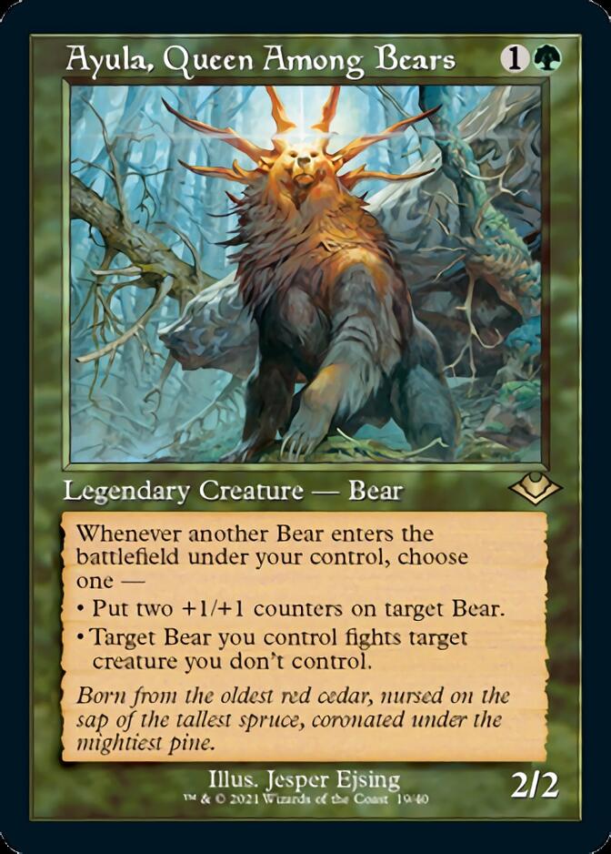 Ayula, Queen Among Bears (Retro Foil Etched) [Modern Horizons] | Yard's Games Ltd