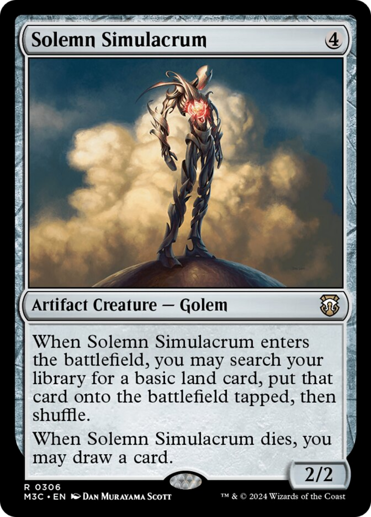 Solemn Simulacrum (Ripple Foil) [Modern Horizons 3 Commander] | Yard's Games Ltd