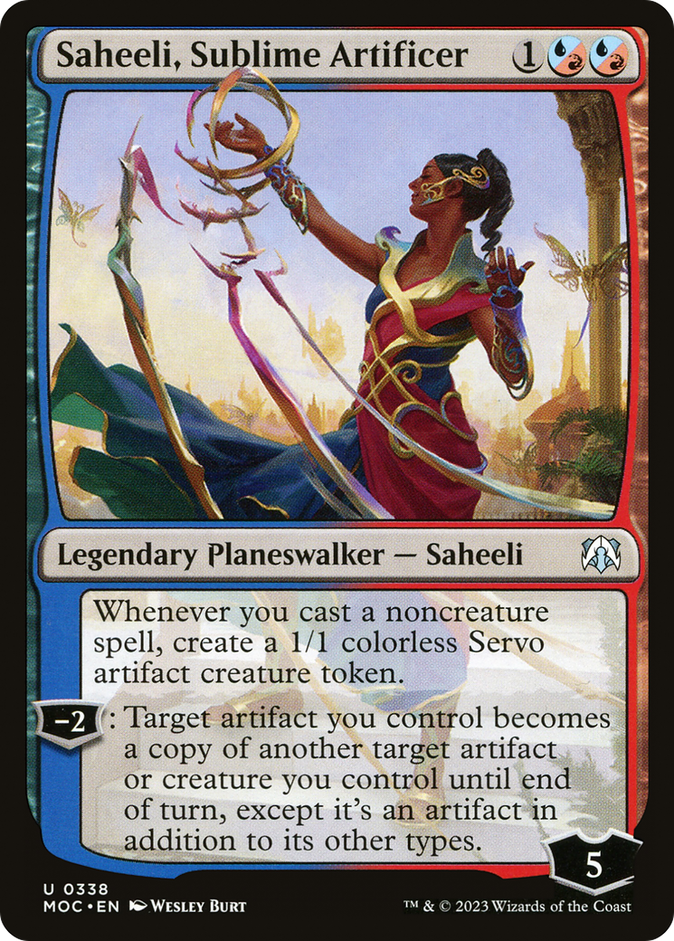 Saheeli, Sublime Artificer [March of the Machine Commander] | Yard's Games Ltd