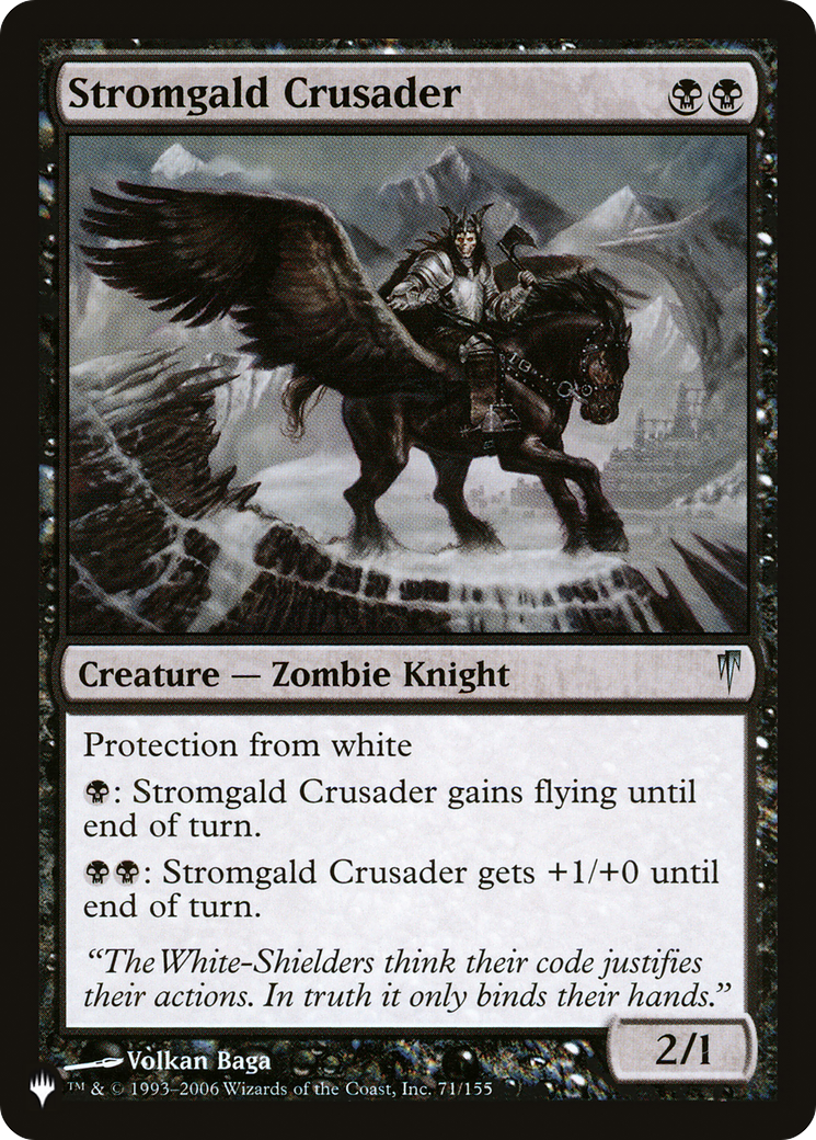 Stromgald Crusader [The List Reprints] | Yard's Games Ltd