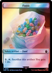 Alien Angel // Food (0057) Double-Sided Token (Surge Foil) [Doctor Who Tokens] | Yard's Games Ltd