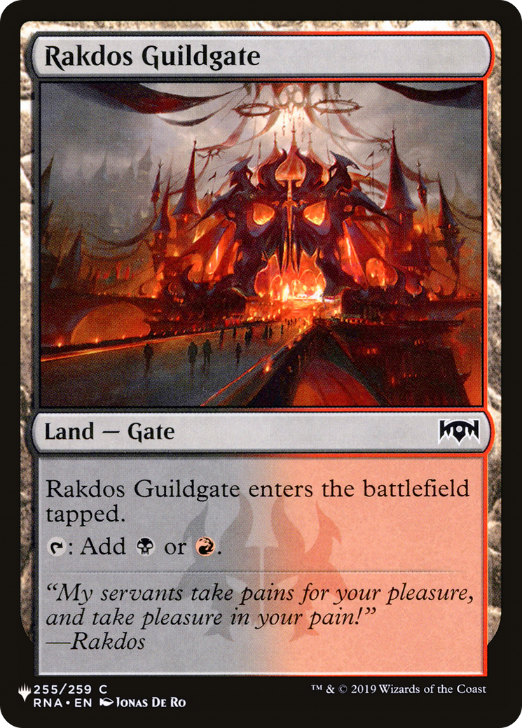 Rakdos Guildgate [The List] | Yard's Games Ltd