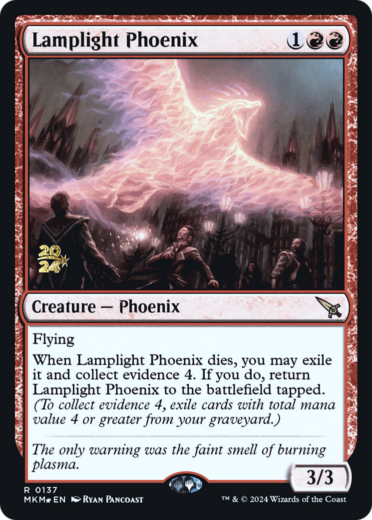 Lamplight Phoenix [Murders at Karlov Manor Prerelease Promos] | Yard's Games Ltd