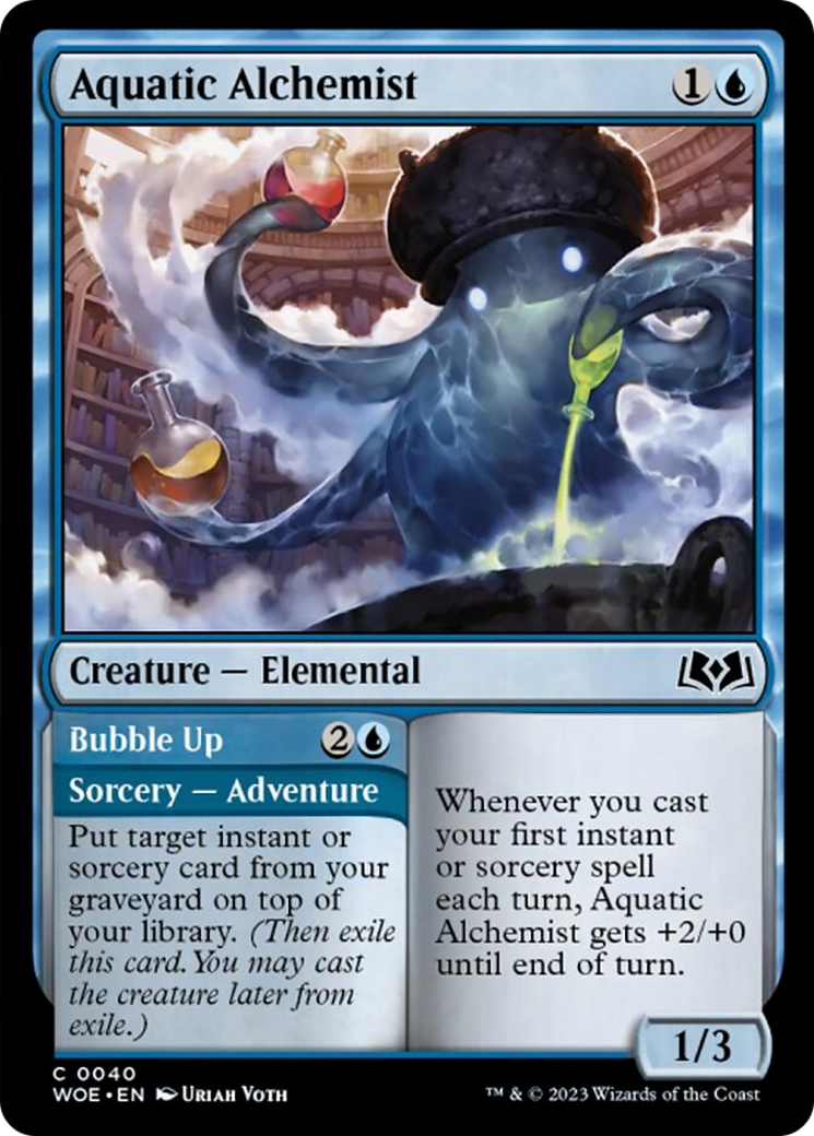 Aquatic Alchemist // Bubble Up [Wilds of Eldraine] | Yard's Games Ltd