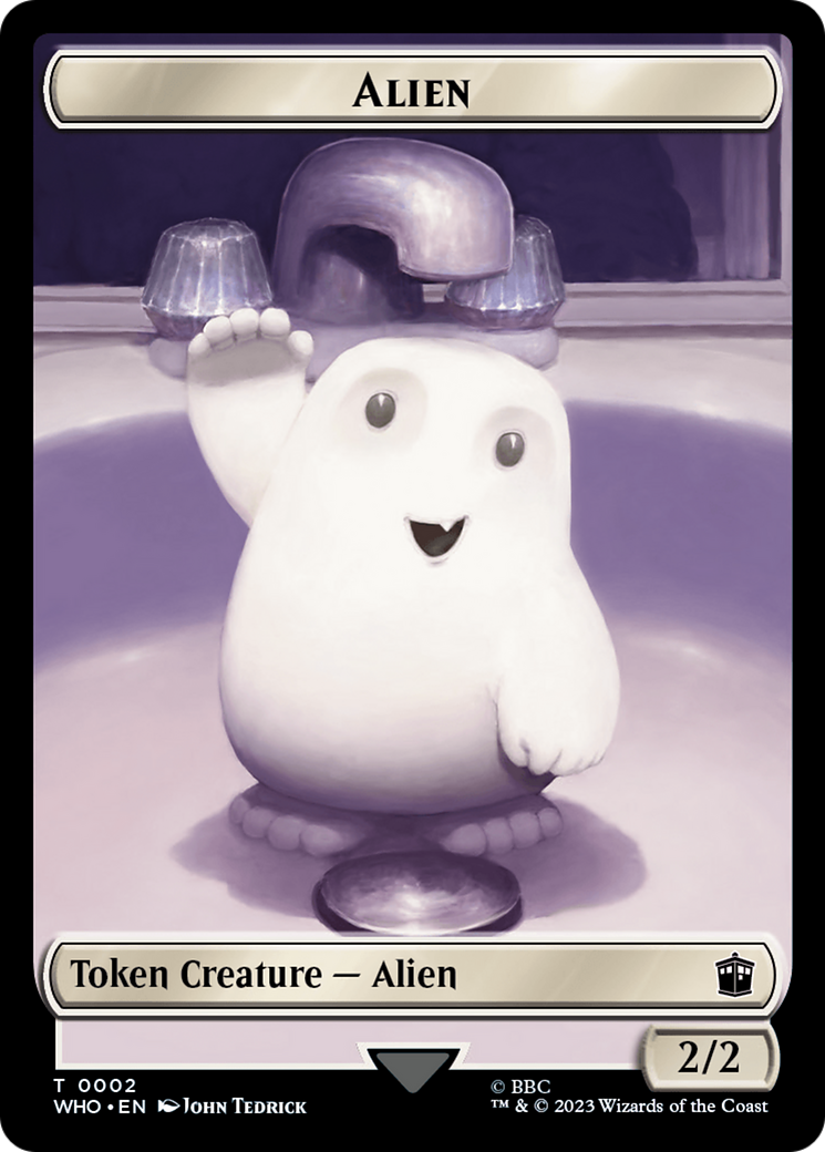 Alien // Osgood, Operation Double Double-Sided Token [Doctor Who Tokens] | Yard's Games Ltd