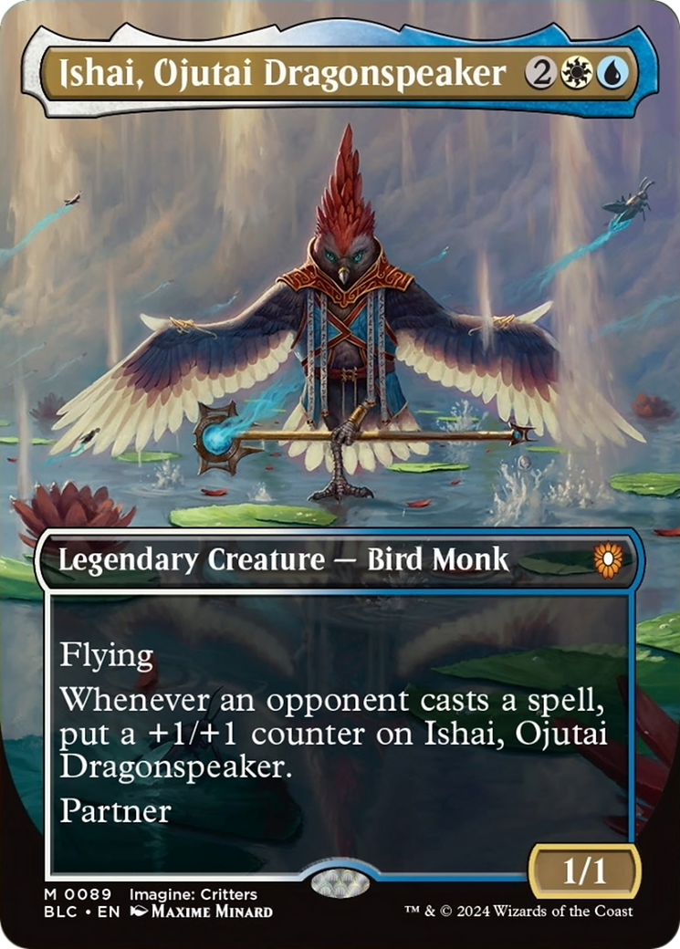 Ishai, Ojutai Dragonspeaker (Borderless) [Bloomburrow Commander] | Yard's Games Ltd