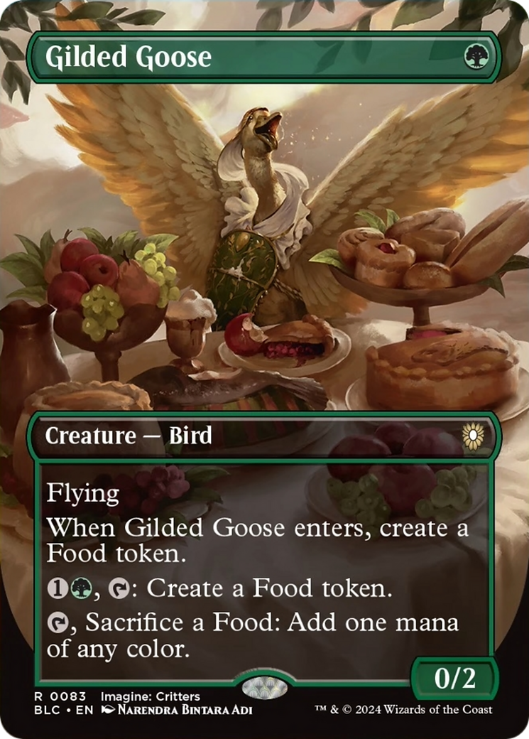 Gilded Goose (Borderless) [Bloomburrow Commander] | Yard's Games Ltd