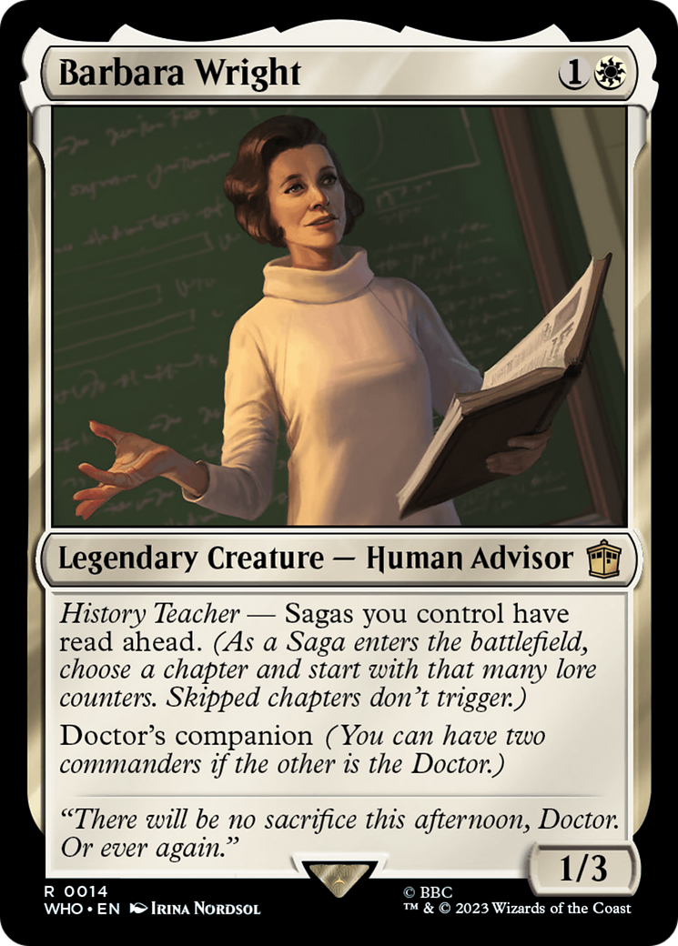 Barbara Wright [Doctor Who] | Yard's Games Ltd